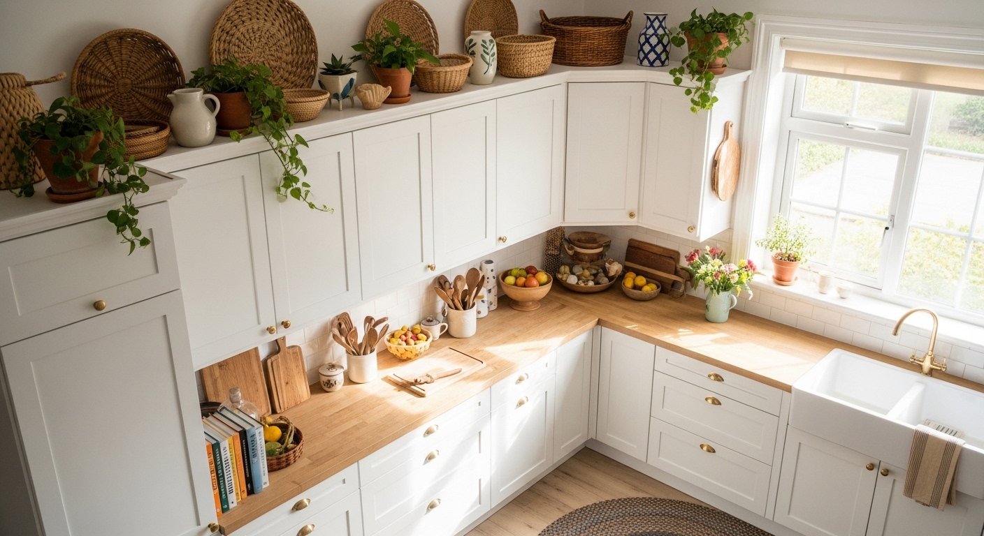 25 Top Small Above Cabinet Decor Kitchen