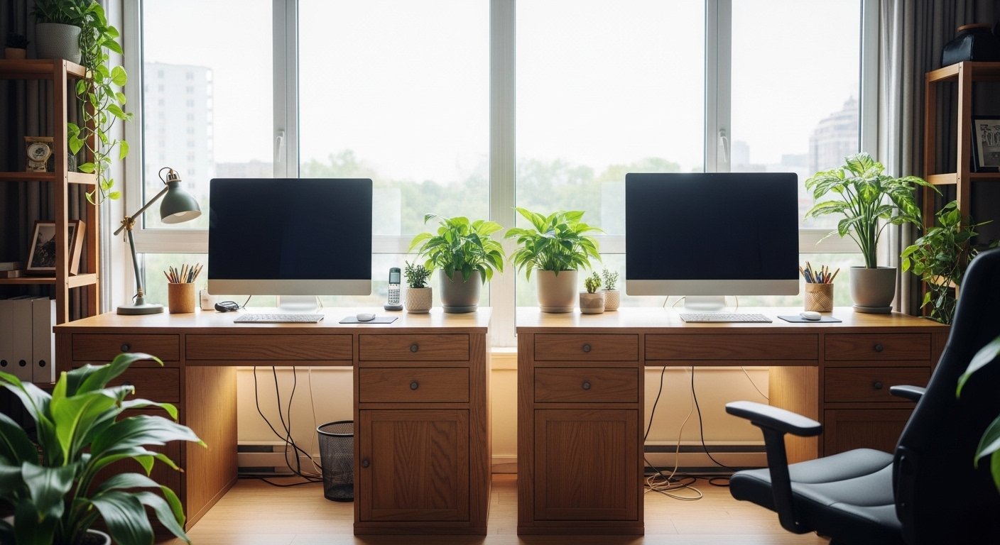 15 Quick His And Her Office Space Home Ideas