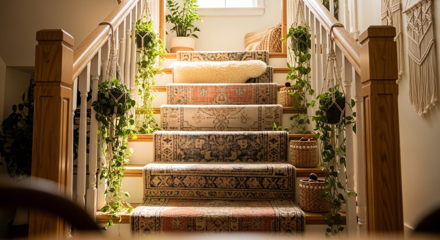 12 Easy Boho Home Stairs Design