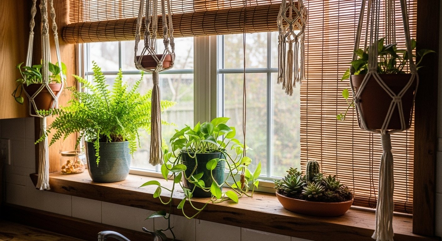 12 Cool Boho Kitchen Window Decor