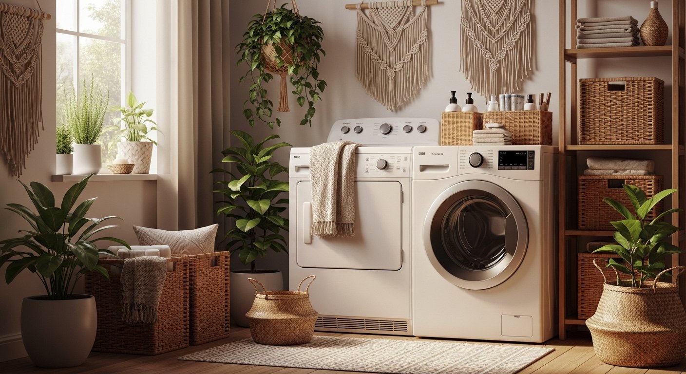 12 Fun Boho Laundry Room Decor
