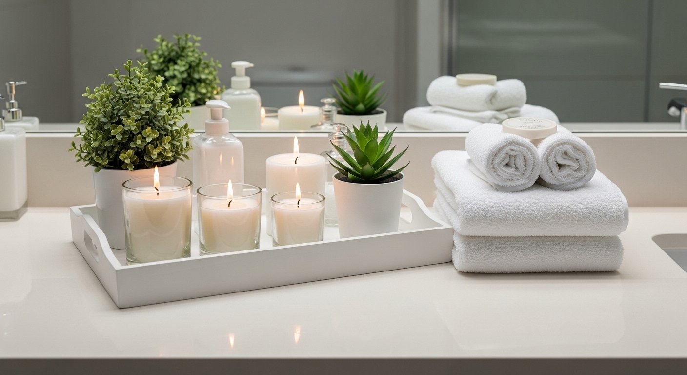 10 Easy Bathroom Counter Decor Ideas