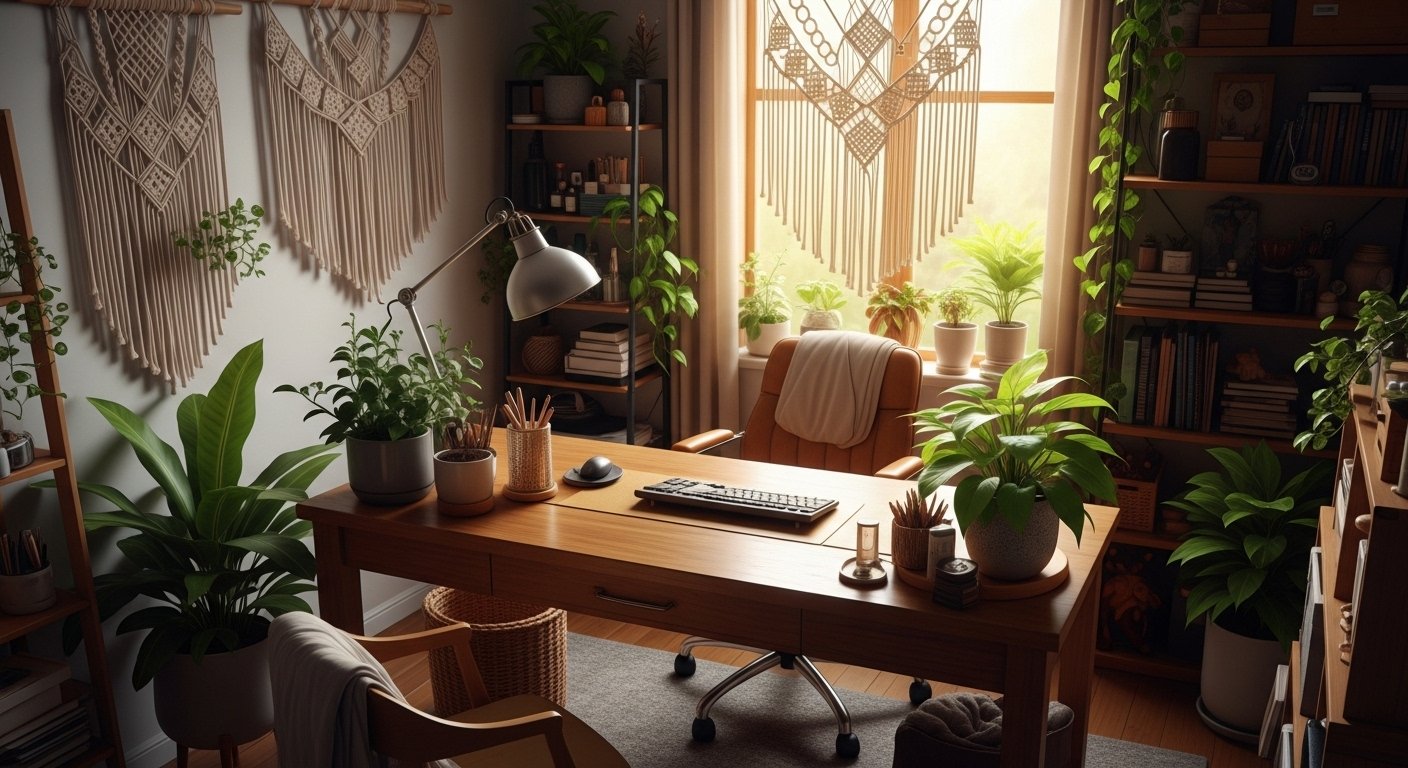20 Easy Boho Small Home Office