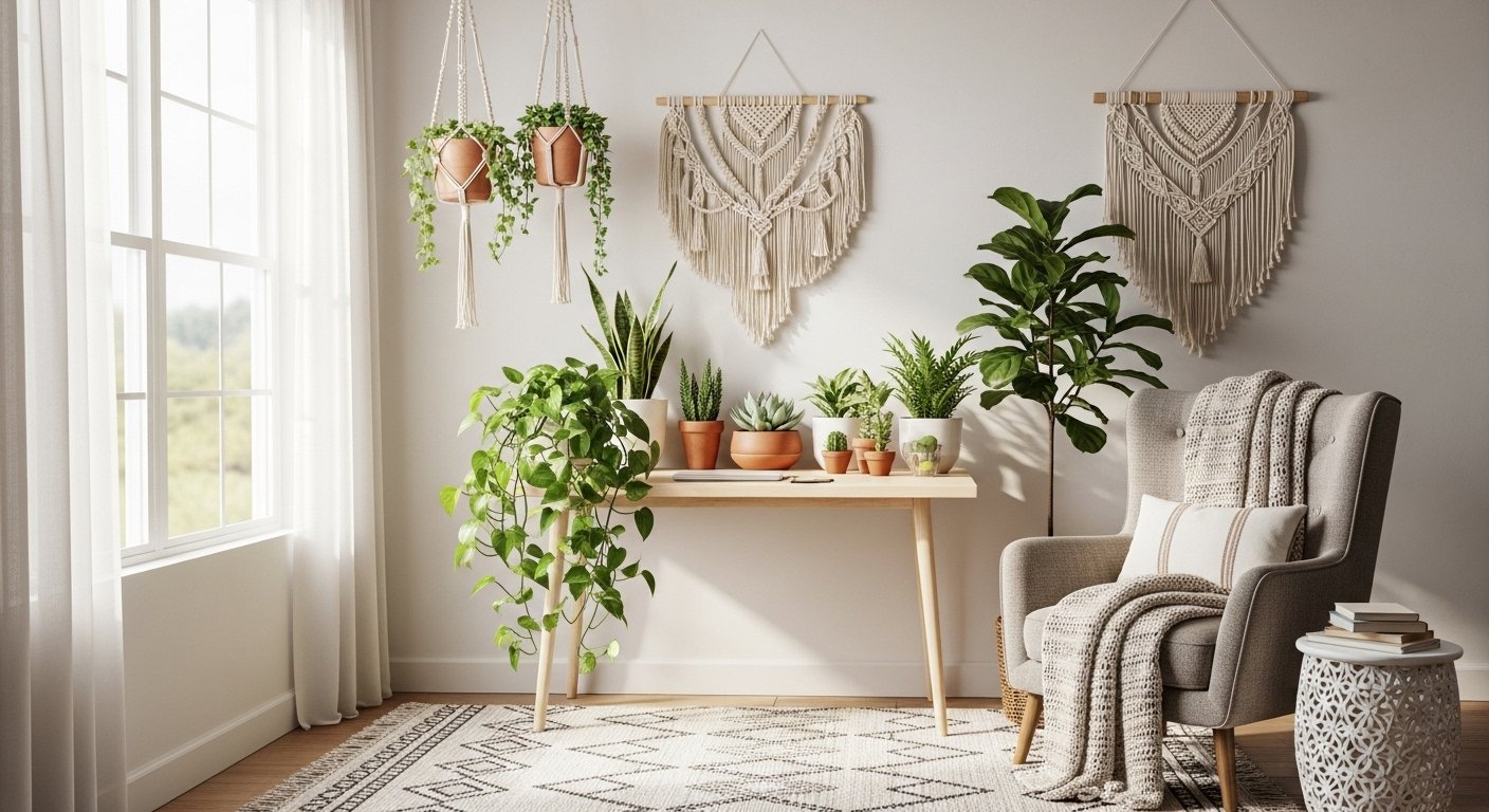 15 Fun Boho Small Home Offices