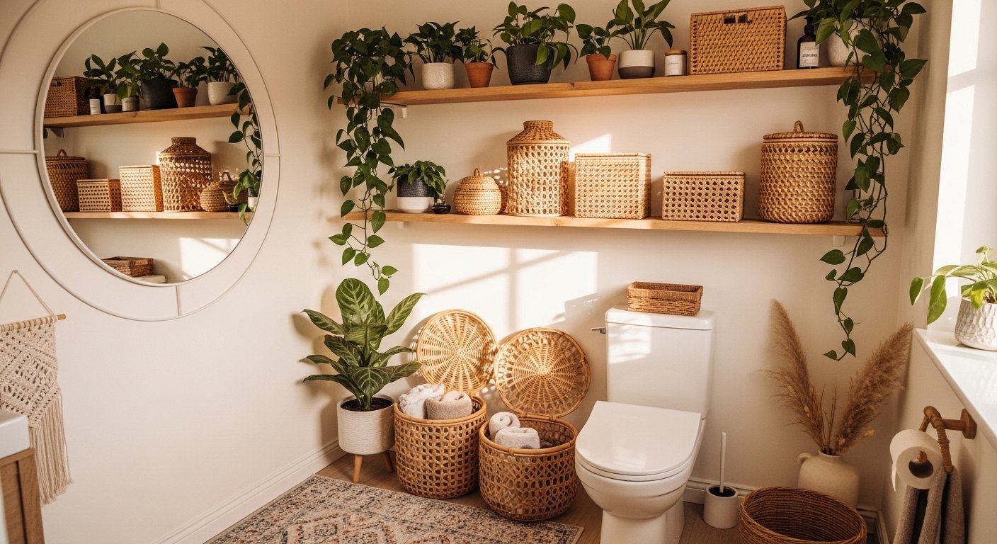 20 Easy Boho Toilet Room Decor