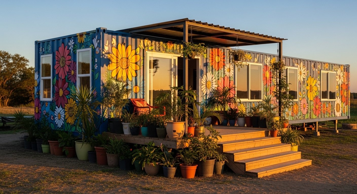 25 Cool Boho Container Home